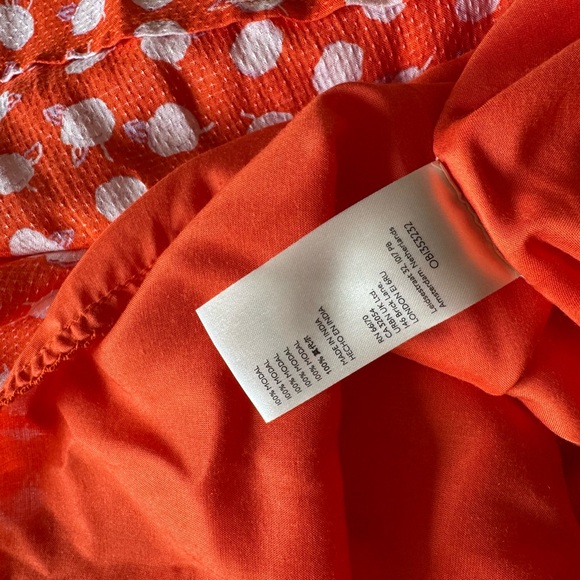 ANTHROPOLOGIE Orange Daisie Midi Skirt & Tank Top Set Size S - Picture 9 of 12